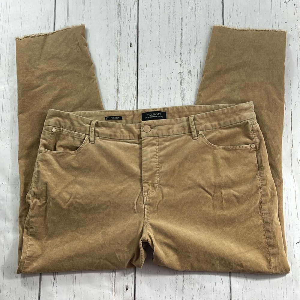 Talbots Tan Straight Leg Pants